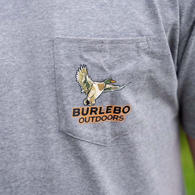 Pocket shot of Burlebo Timber Ducks Short Sleeve T-Shirt