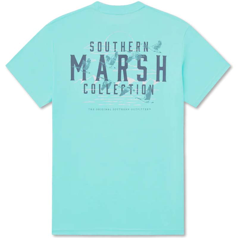 SEAWASH™ Etched Formation Short Sleeve T-Shirt in Antigua Blue
