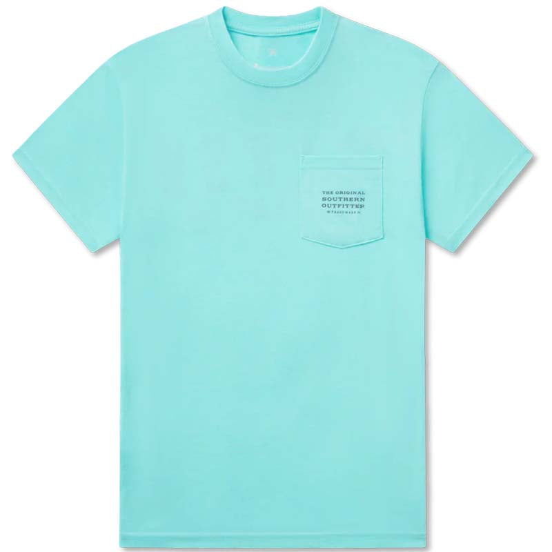 SEAWASH™ Etched Formation Short Sleeve T-Shirt in Antigua Blue