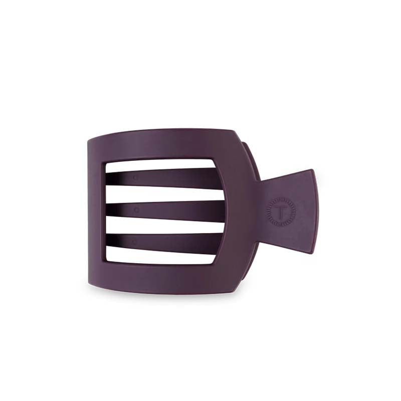 Burgundy Bliss Medium Flat Square Hair Clip