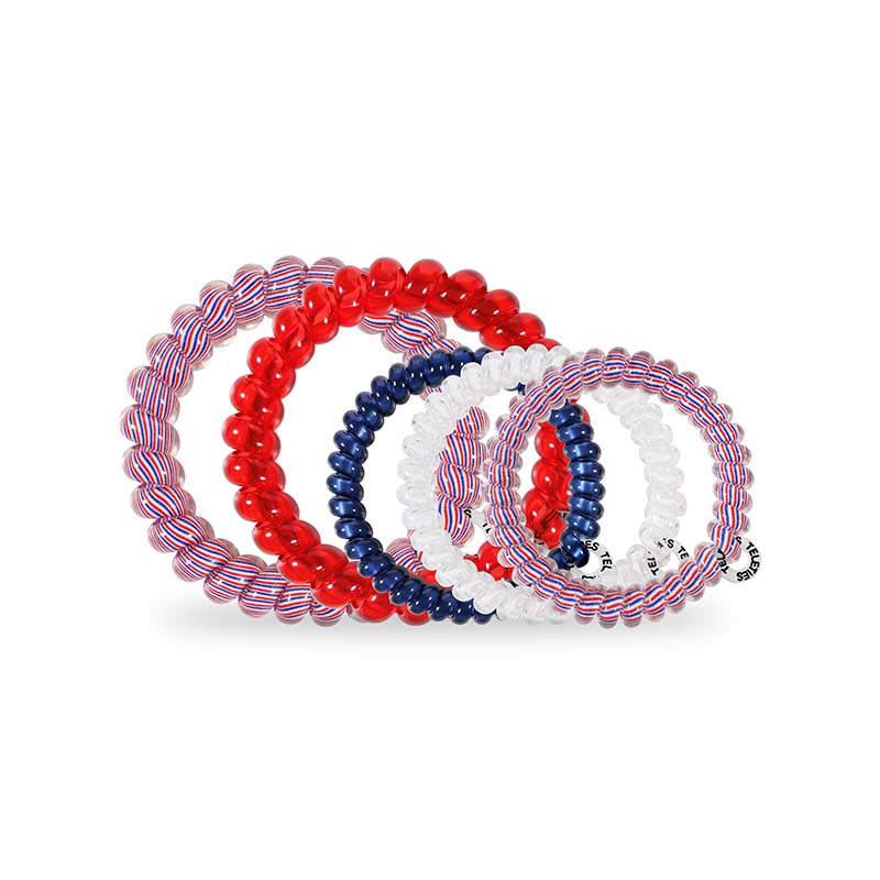 Star Spangled Bash Small and Large Hair Tie 5 Pack