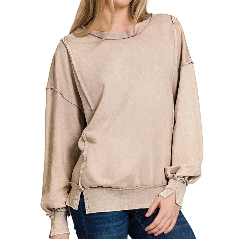 Lounge Crewneck Sweatshirt in Ash Mocha