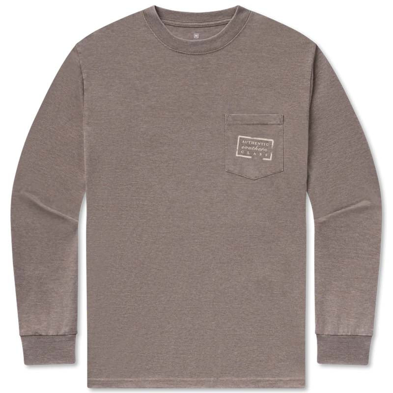 SEAWASH™ Authentic Long Sleeve T-Shirt in Washed Dark Shale