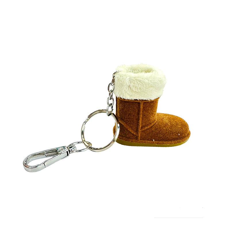 Boot with Fur Keychain