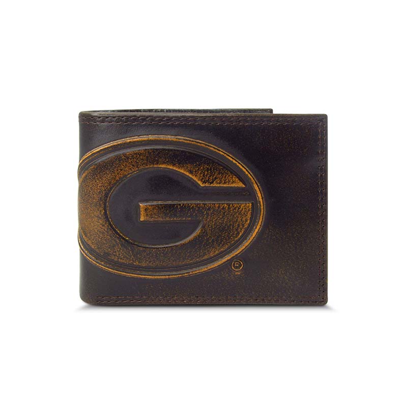 UGA Burnished Passcase Wallet