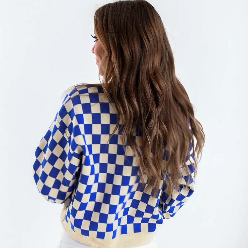 UK Checkered Sweater