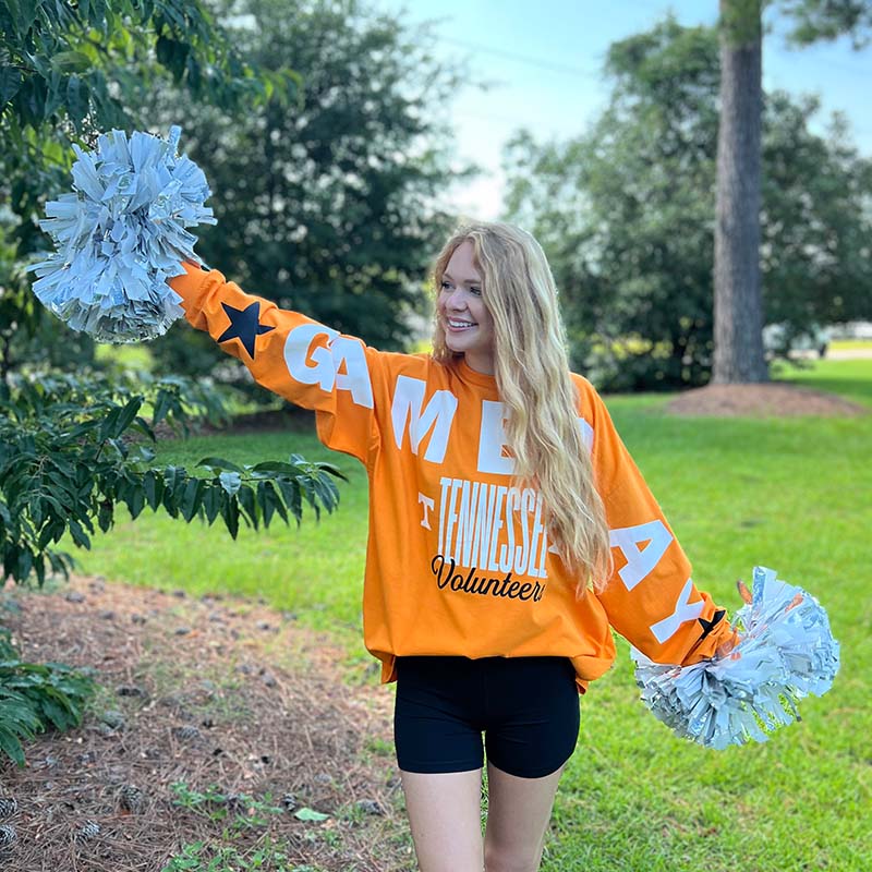 Tennessee Oversized Gameday Yasmin Crewneck Long Sleeve T-Shirt