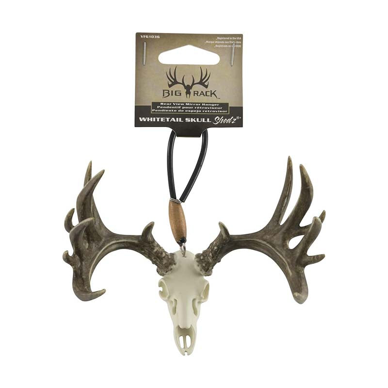 Whitetail Skull Rearview Mirror Hanger