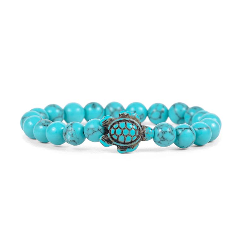 The Journey Turtle Bracelet in Crystal Blue