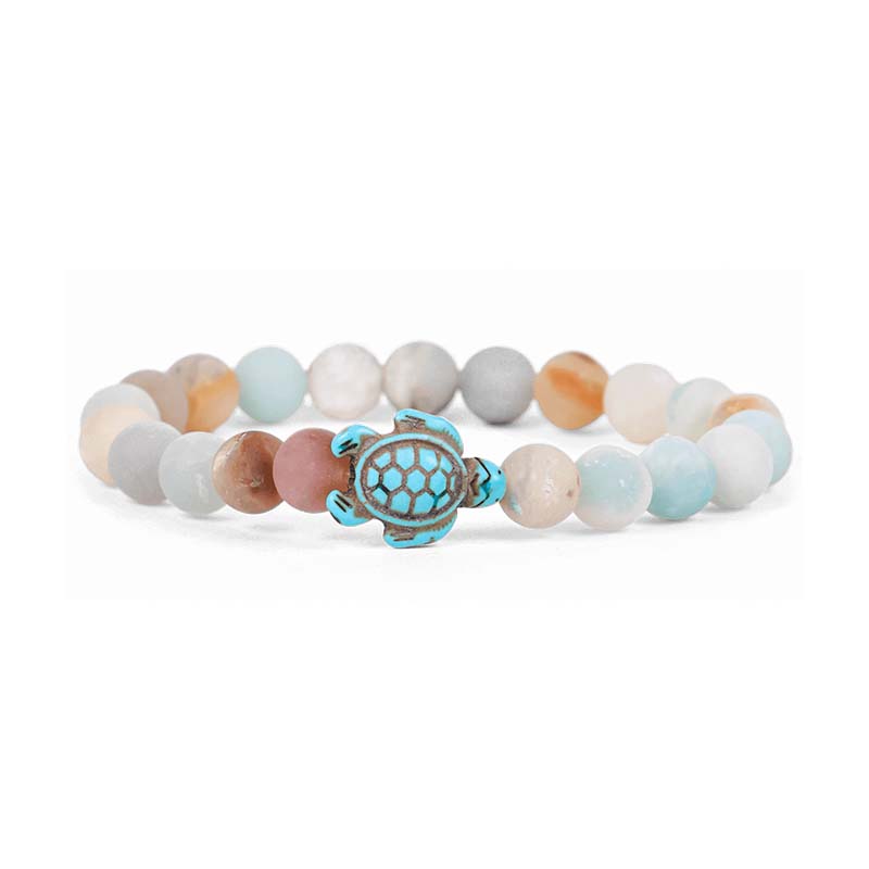 The Journey Turtle Bracelet in Sky Stone