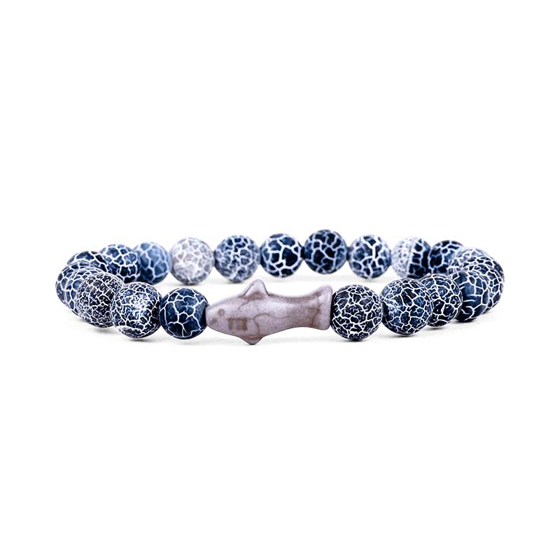 The Voyage Shark Bracelet in Deep Blue