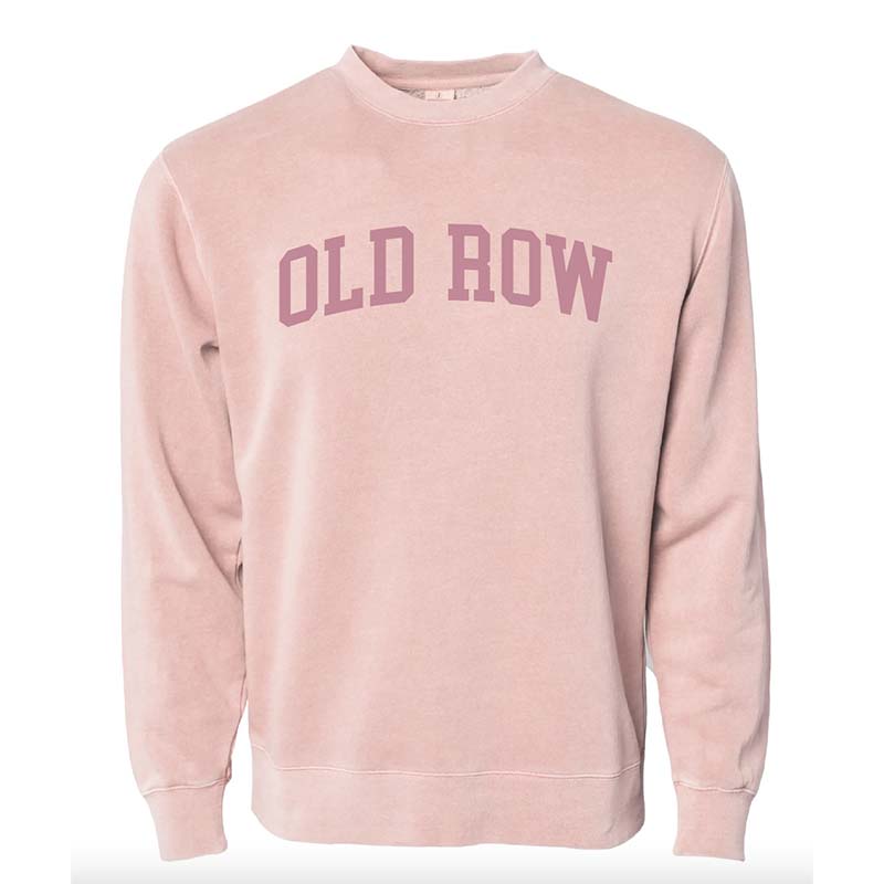 Old Row Arch Crewneck Sweatshirt in Pink