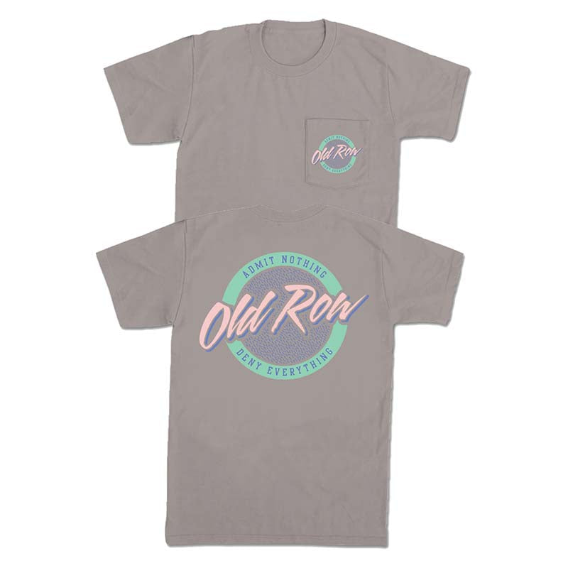 Old Row Circle Logo Short Sleeve T-Shirt in Grey