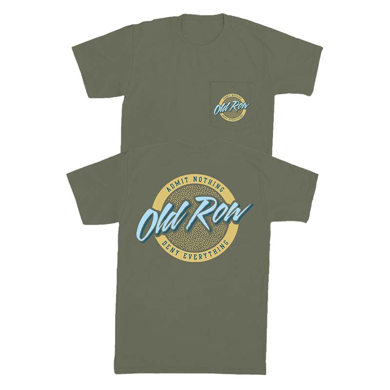 Old Row Circle Logo Short Sleeve T-Shirt in Sage