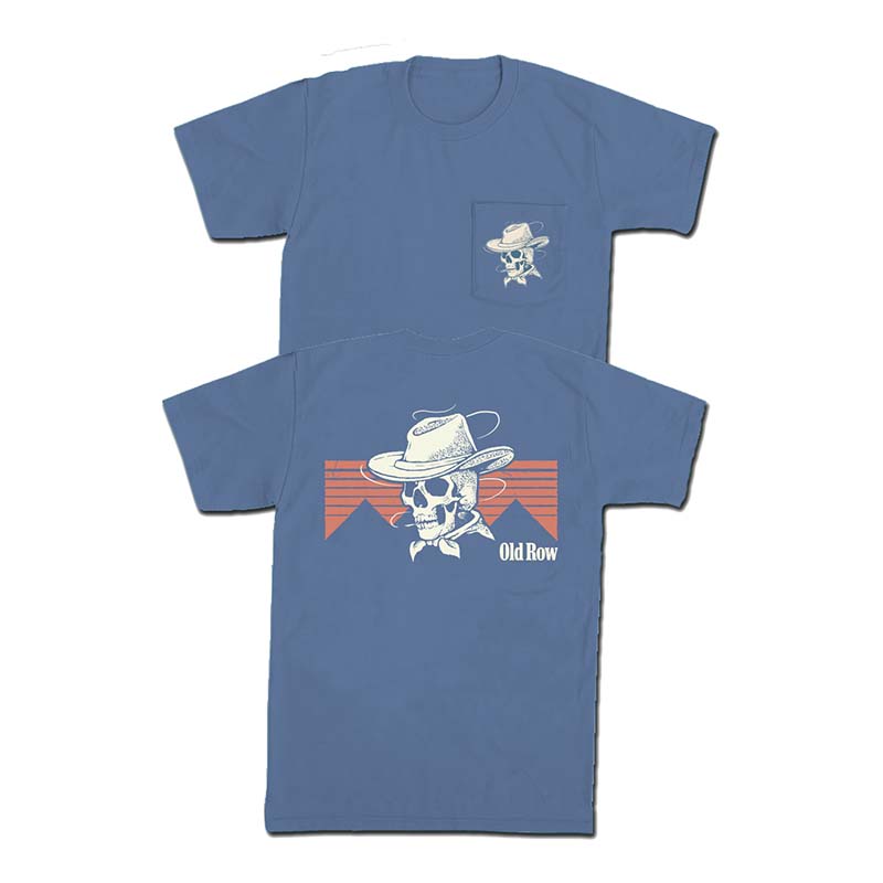 Cowboy Skull Pocket Short Sleeve T-Shirt