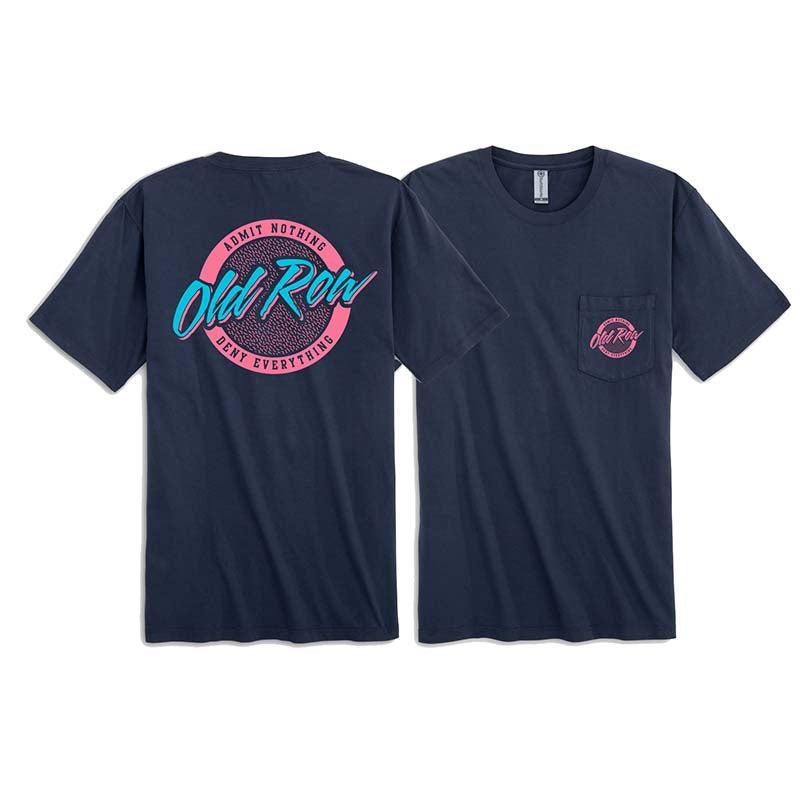 Circle Logo Short Sleeve T-Shirt in Navy