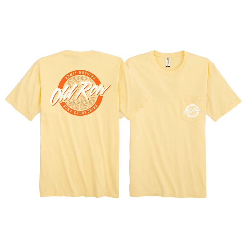 Circle Logo Short Sleeve T-Shirt in Yellow Orange