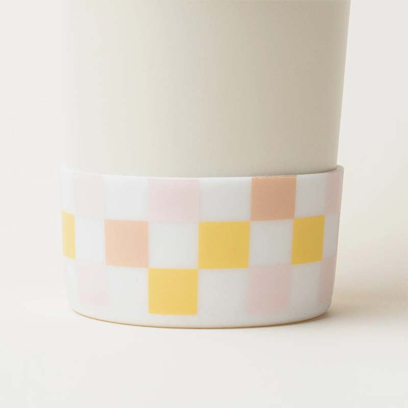 Checkered Peach Tumbler Boot