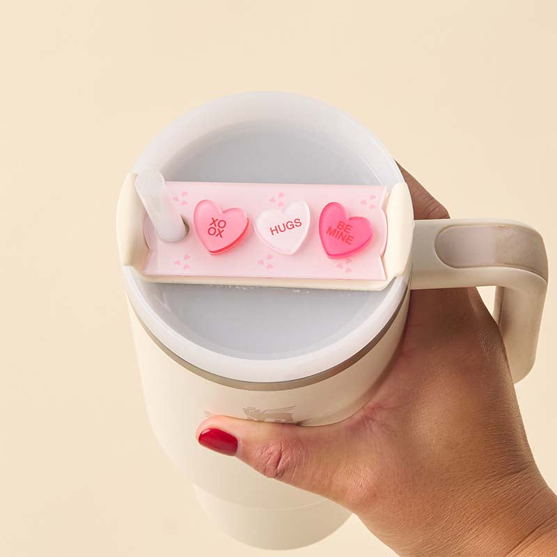 Candy Hearts Tumbler Tag