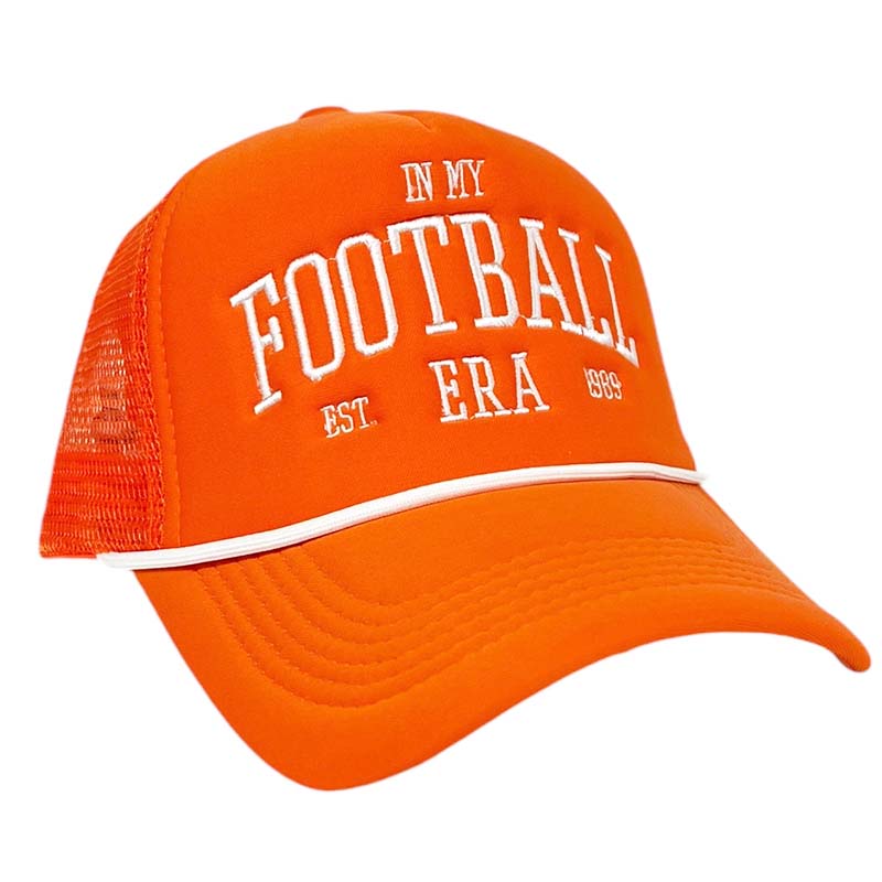 In My Football Era Trucker Hat in Orange