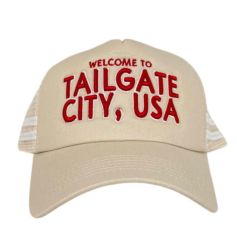 Tailgate City Trucker Hat in Red