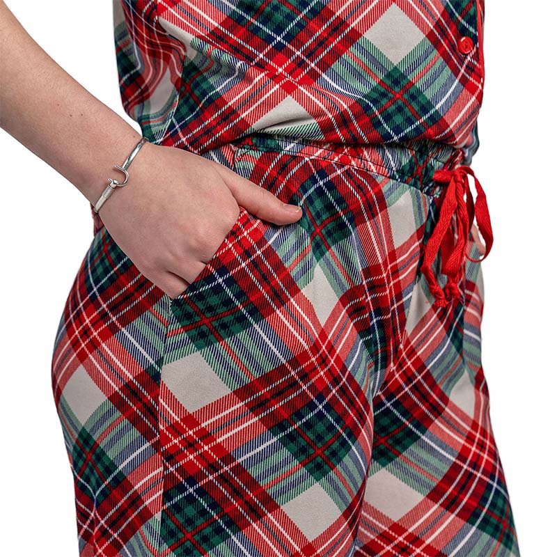 Prancer&#39;s Plaid Drawstring Pajama Pants