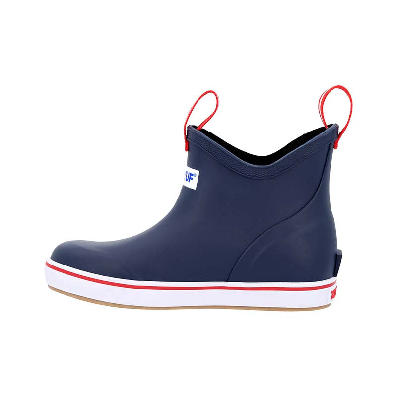 Youth Ankle Deck Boot in Navy