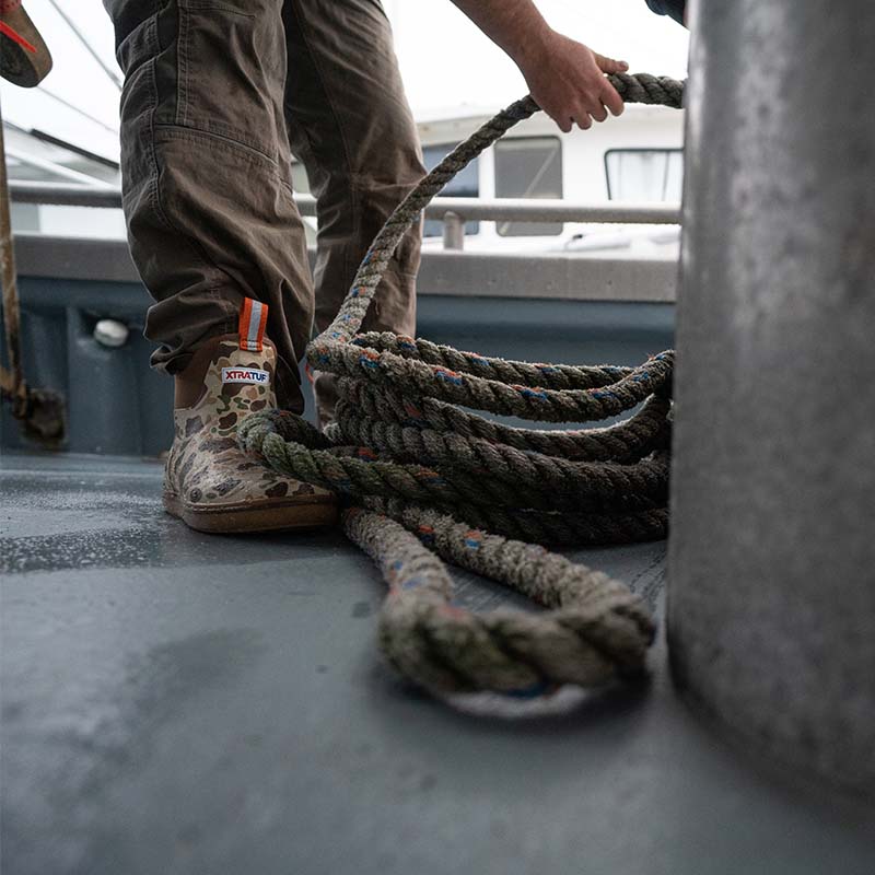 Men&#39;s 6 Inch Deck Ankle Boot in Duck Camo