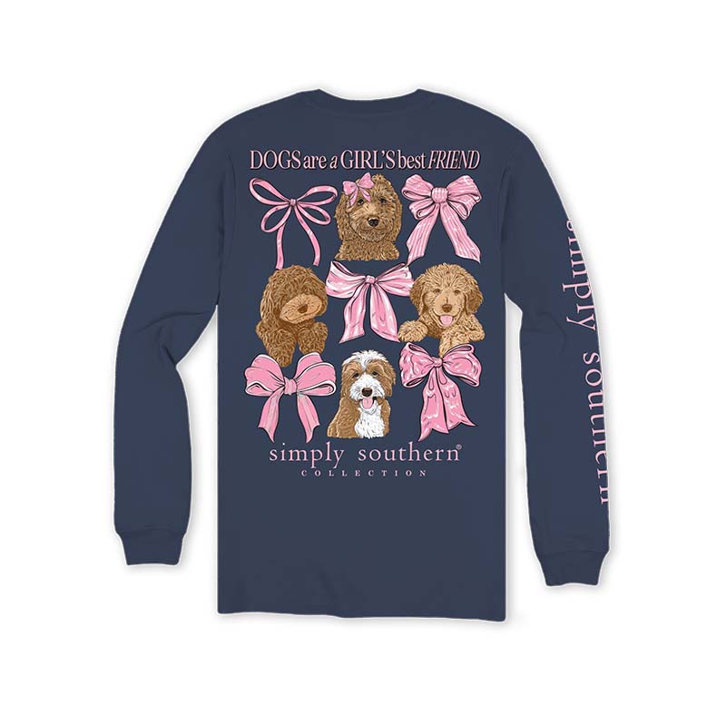 Youth Dogs & Bows Long Sleeve T-Shirt