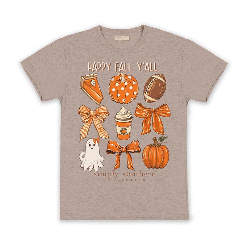 Youth Happy Fall Y&#39;all Short Sleeve T-Shirt