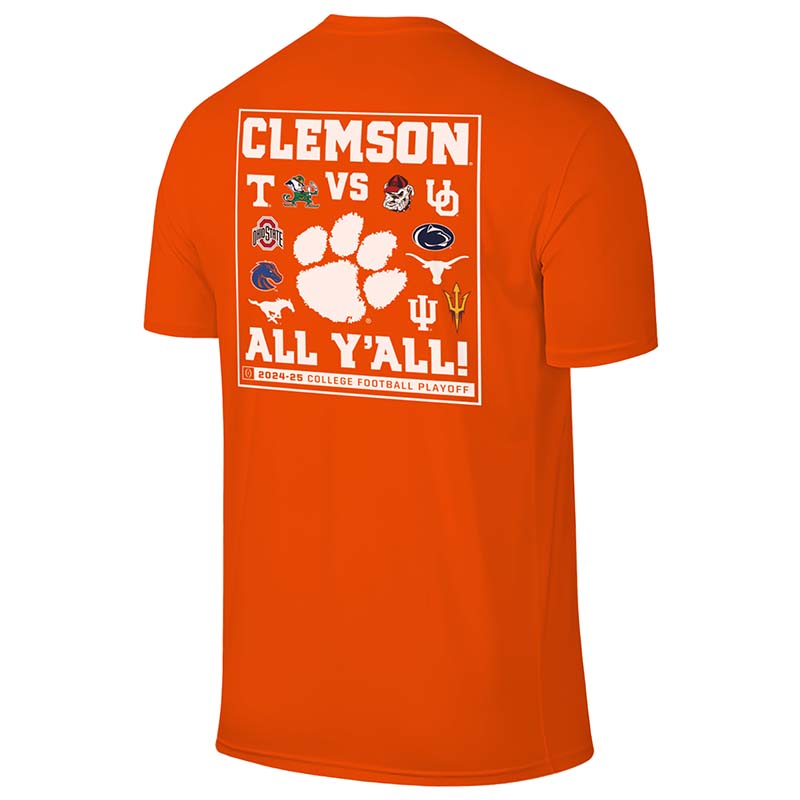 2024 CFP Clemson All Y'all Top 12 Short Sleeve T-Shirt