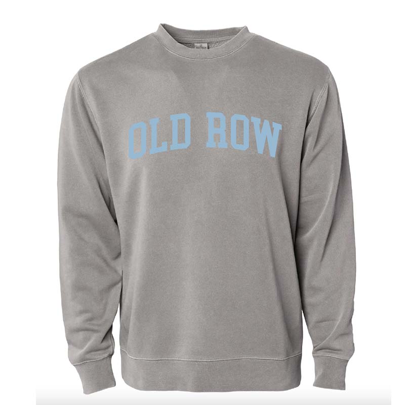 Old Row Arch Crewneck Sweatshirt in Cement