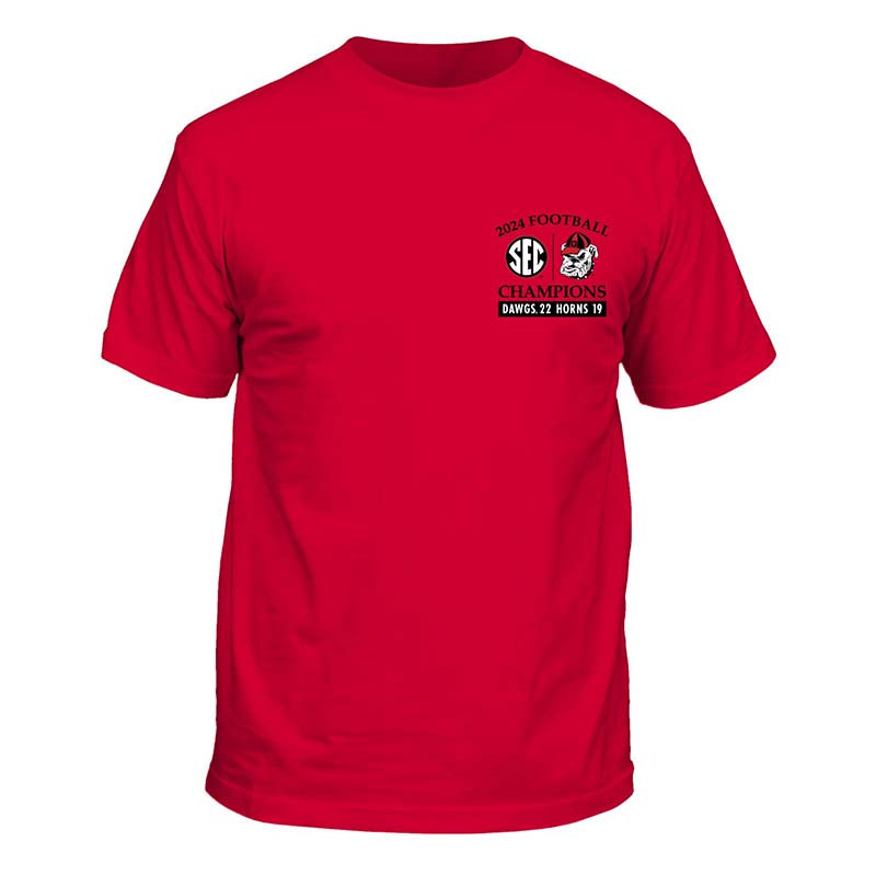 2024 UGA SEC Champions Score Short Sleeve T-Shirt