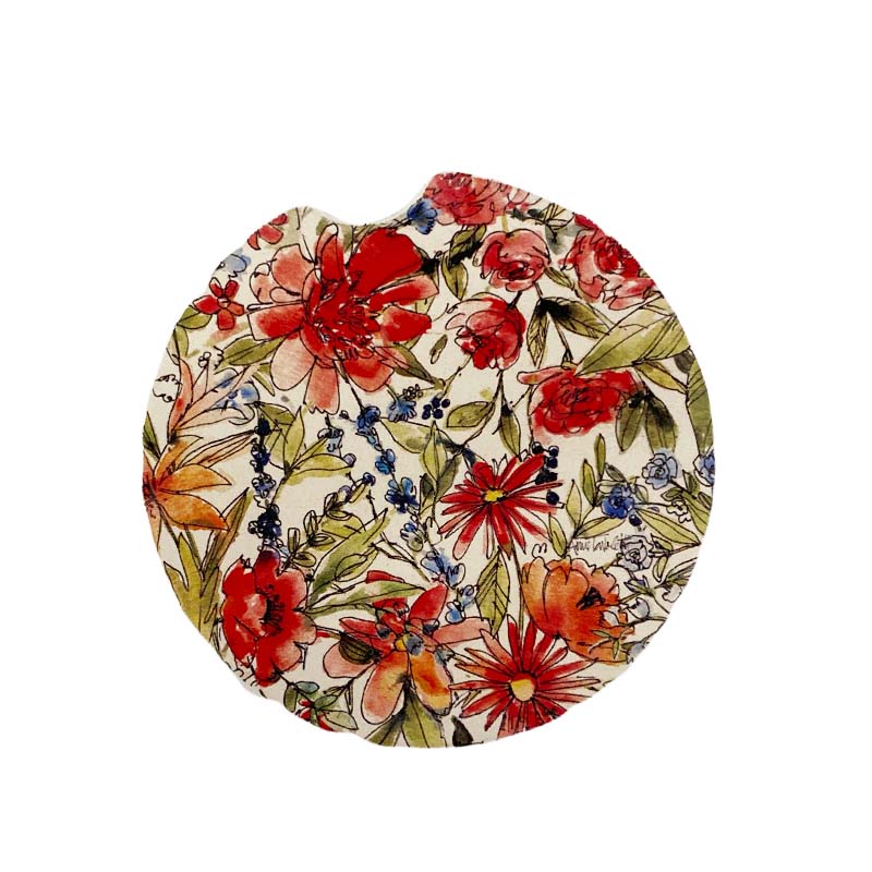 Americana Mood Floral Car Coaster