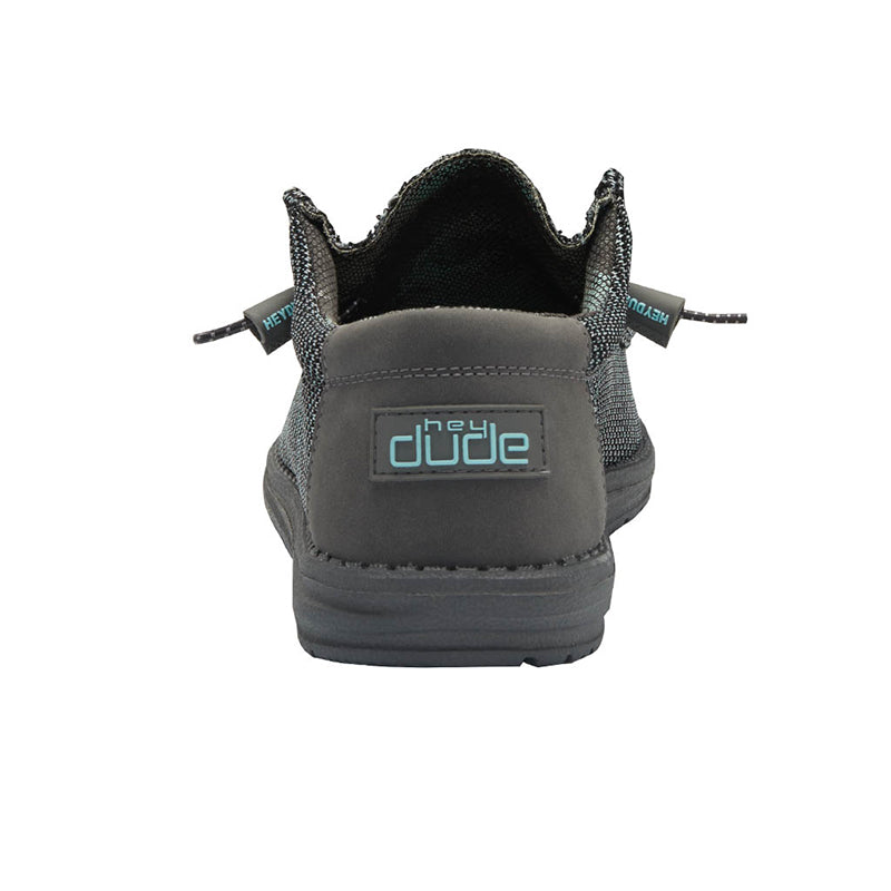 Hey Dude Men&#39;s Wally Sox in Asphalt Grey/Black