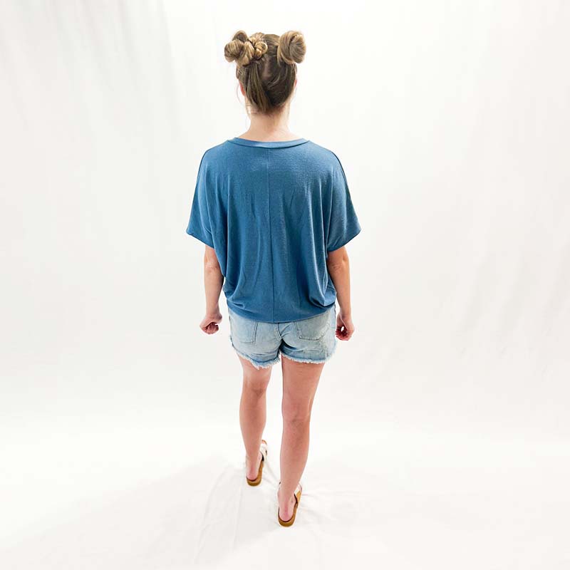 Short Sleeve Cocoon No Pocket T-Shirt