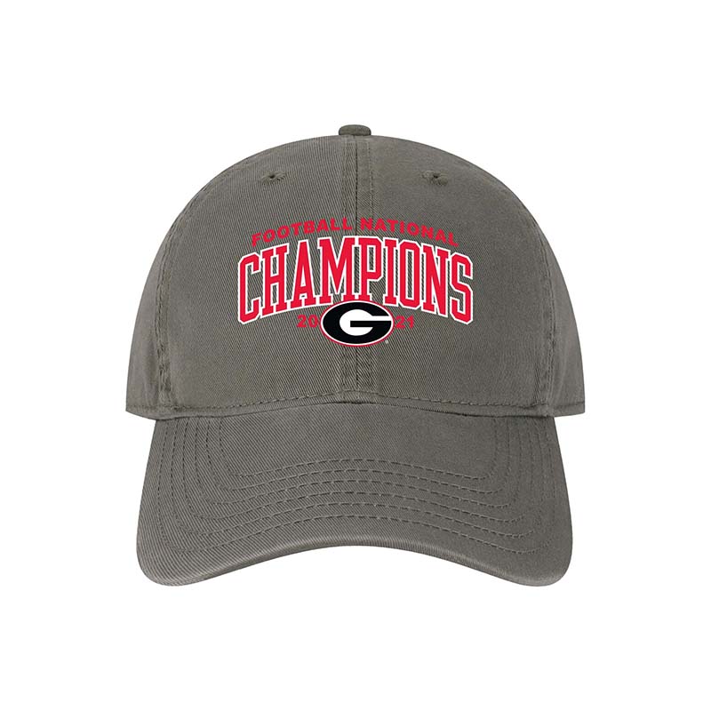 UGA National Champion Dad Hat in grey