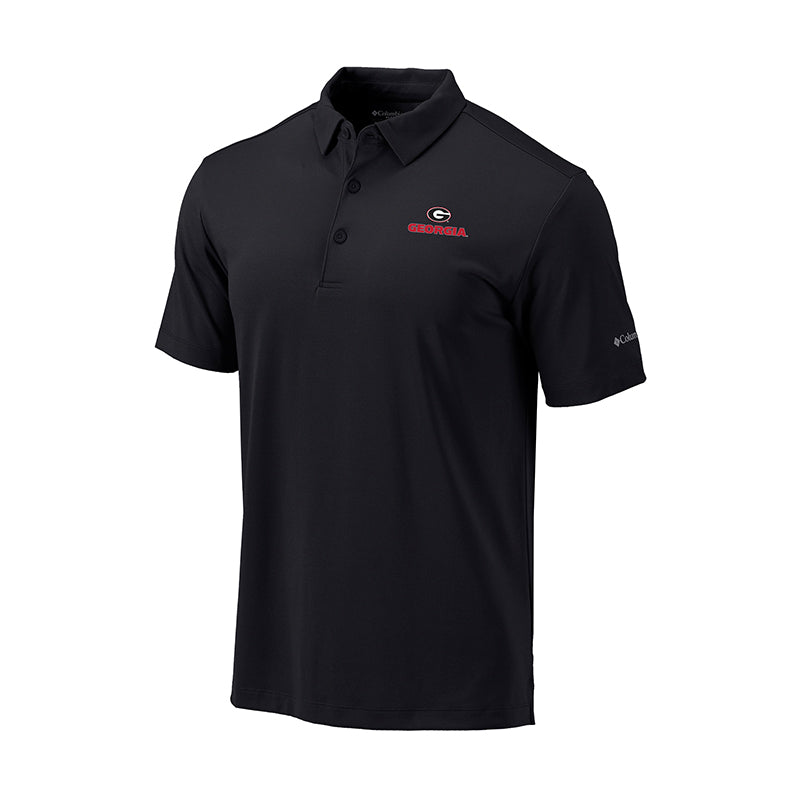 Columbia Sportswear University of Georgia Black Polo with UGA Logo