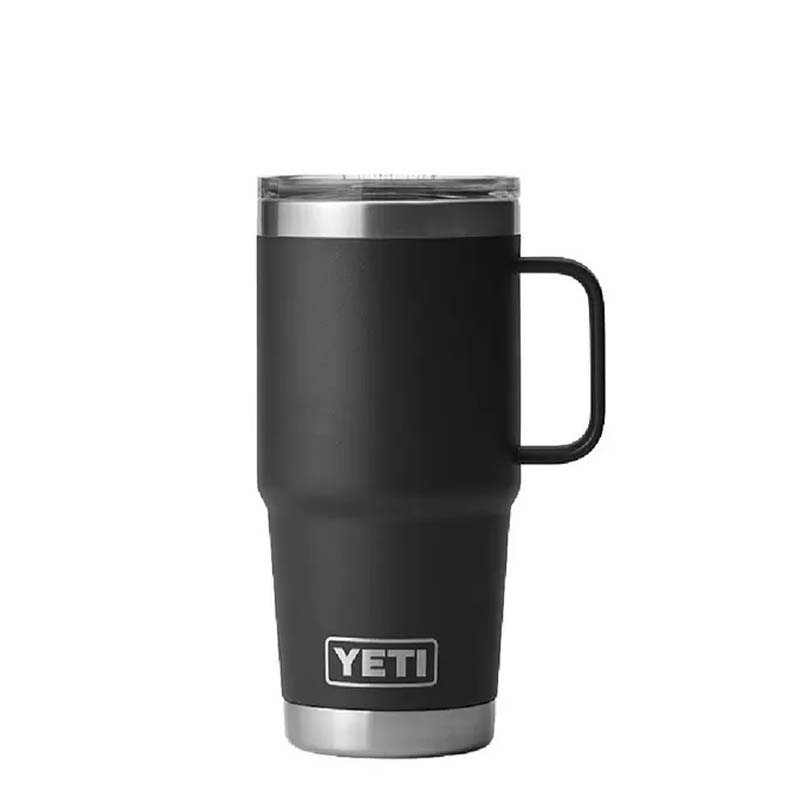 Black Rambler 20oz Travel Mug