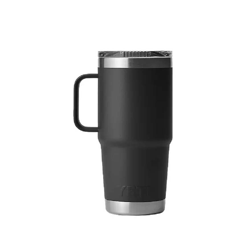 Black Rambler 20oz Travel Mug