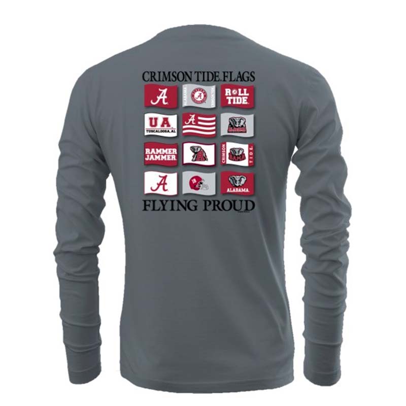 Alabama Flags Long Sleeve T-Shirt