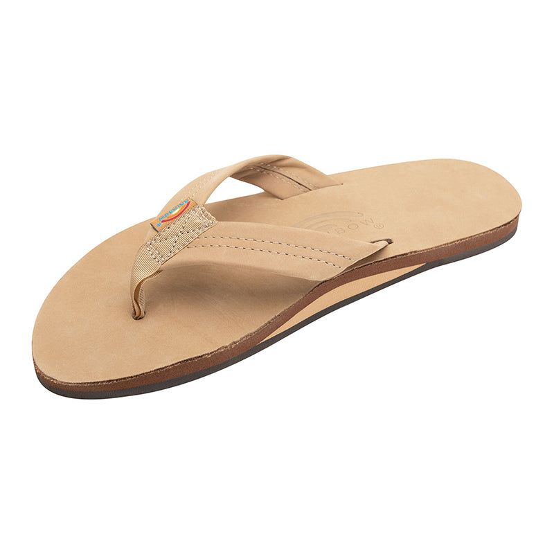 Rainbow Men's Single Layer Sandal in Sierra Brown