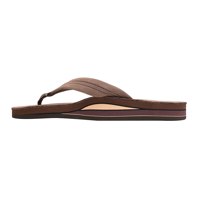 Rainbow Men&#39;s Double Layer Sandals in Expresso