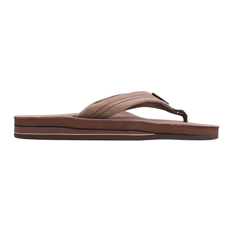 Rainbow Men&#39;s Double Layer Sandals in Expresso