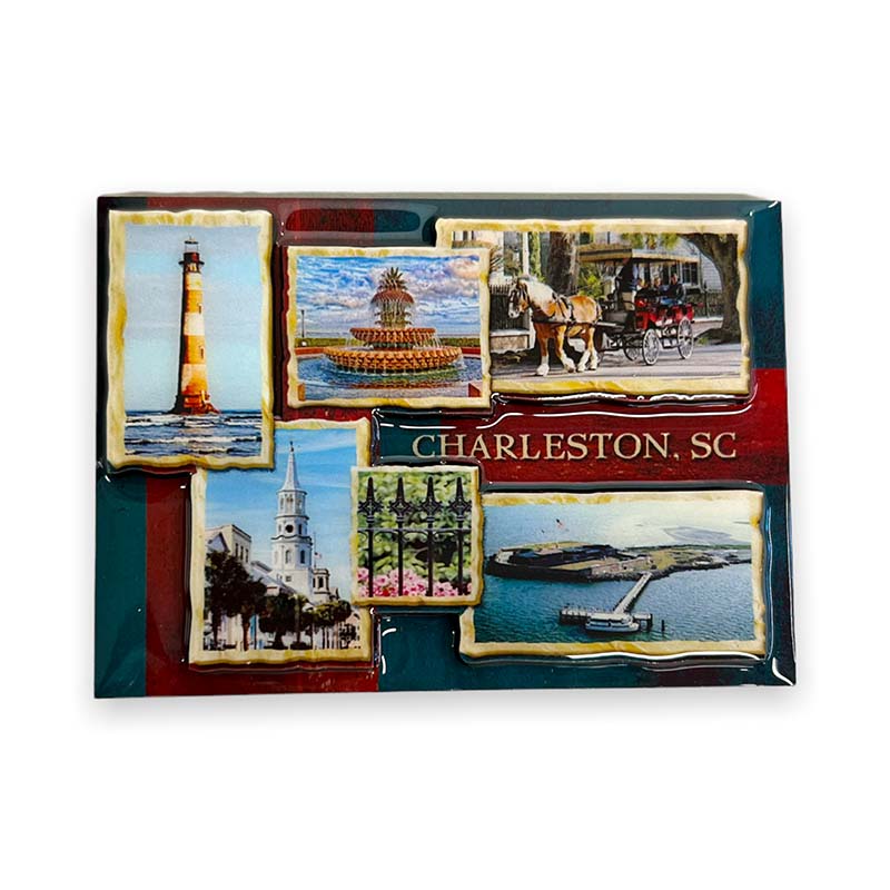 Charleston 3D Icons Magnet