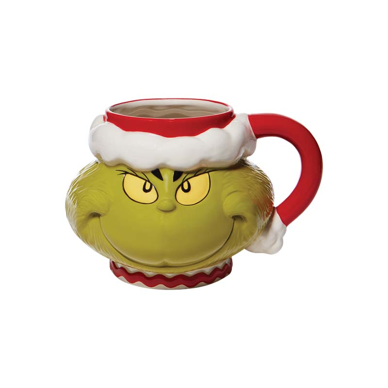 Santa Grinch Sculpted Mug