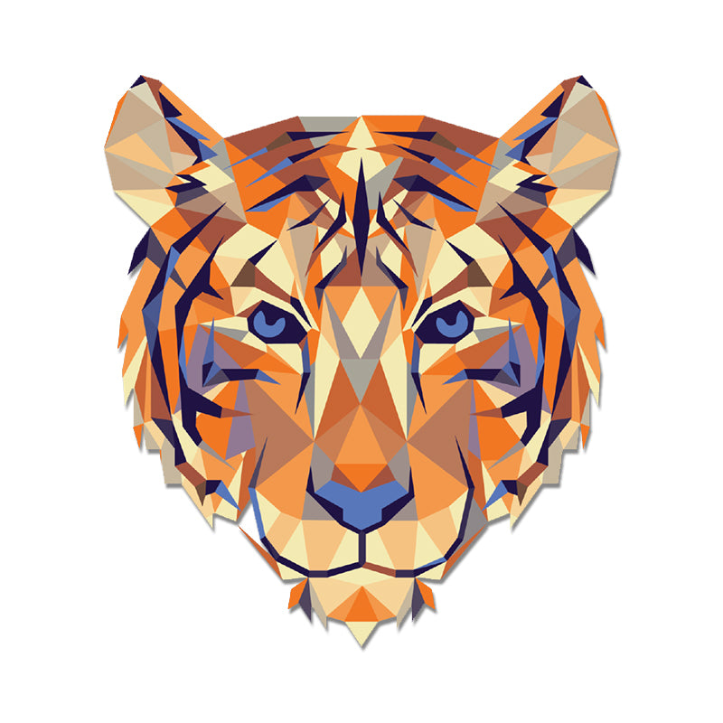 Clemson Geometric Tiger Decal