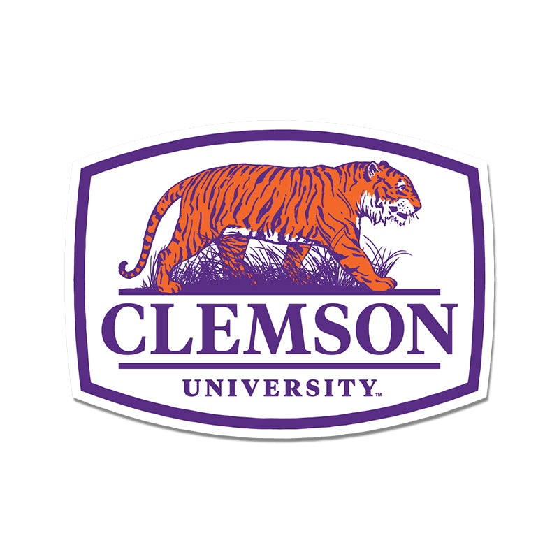 Clemson Label Decal