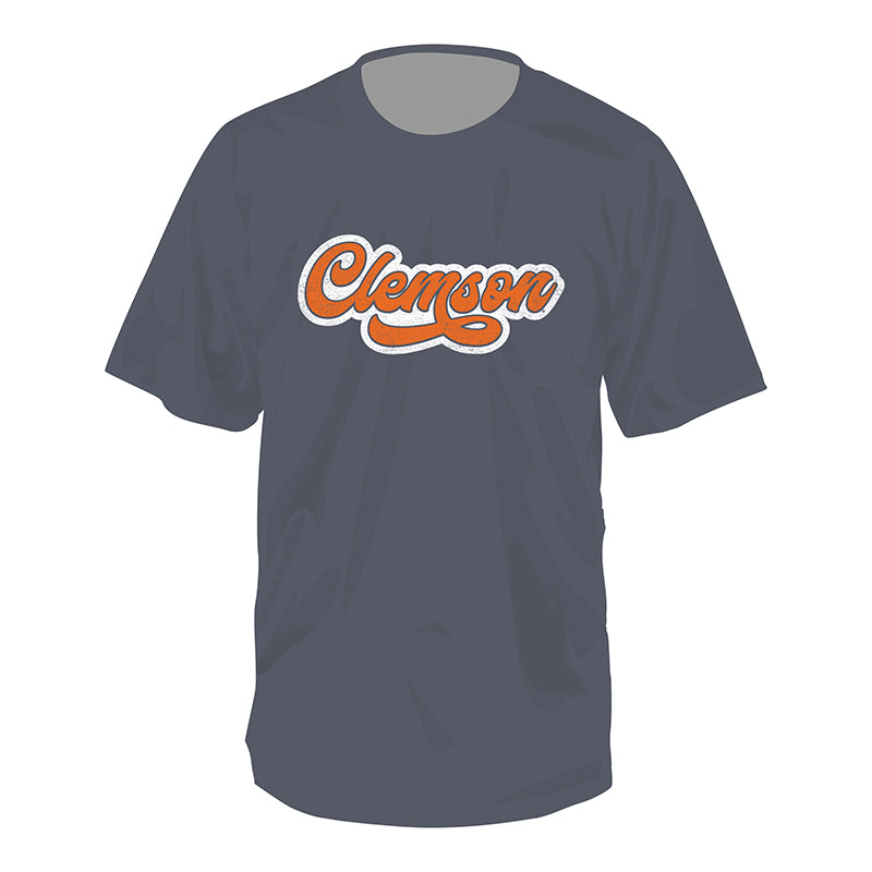 Clemson Retro Script Short Sleeve T-Shirt