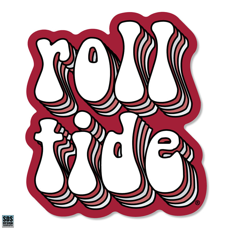 3" Roll Tide Bubble Decal